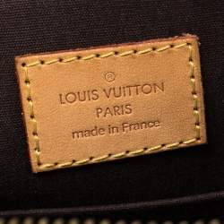 Pre Owned حقيبة لوي فيتون شيروود مونوغرام لامع أحمر داكن