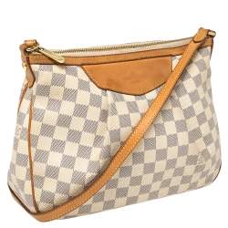 Pre Owned Louis Vuitton Damier Azur Canvas Siracusa PM Bag
