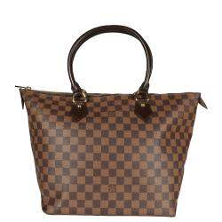 Pre Owned Louis Vuitton Damier Ebene Canvas Saleya MM Bag