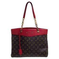 Pre Owned Louis Vuitton Cerise Monogram Canvas Pallas Shopper Bag