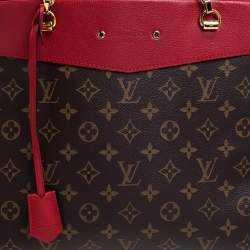 Pre Owned Louis Vuitton Cerise Monogram Canvas Pallas Shopper Bag