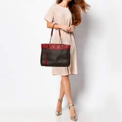 Pre Owned Louis Vuitton Cerise Monogram Canvas Pallas Shopper Bag