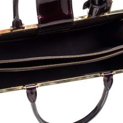 Pre Owned Louis Vuitton Amarante Monogram Vernis Leather Deesse GM Bag