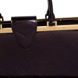 Pre Owned Louis Vuitton Amarante Monogram Vernis Leather Deesse GM Bag