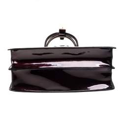 Pre Owned Louis Vuitton Amarante Monogram Vernis Leather Deesse GM Bag