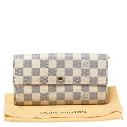 Pre Owned محفظة لوي فيتون سارة كانفاس آزور دامييه