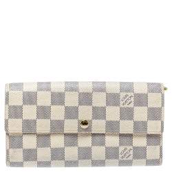 Pre Owned محفظة لوي فيتون سارة كانفاس آزور دامييه