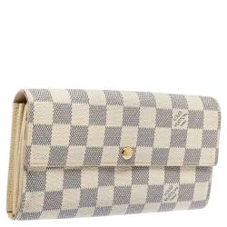 Pre Owned محفظة لوي فيتون سارة كانفاس آزور دامييه