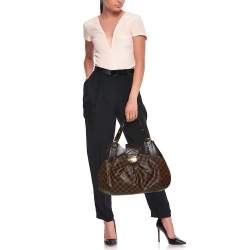 Pre Owned حقيبة لوي فيتون سيستينا كانفاس دامييه إيبين GM