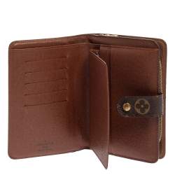 مملوكة مسبقًا محفظة لوي فيتون بورت بابييه كانفاس مونوغرامي بسحاب 