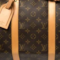 Pre Owned Louis Vuitton Monogram Canvas Keepall Bandouliere 50 Bag