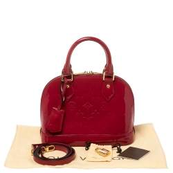 Pre Owned Louis Vuitton Indian Rose Monogram Vernis Alma BB Bag