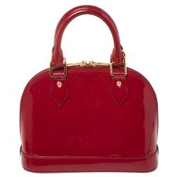 Pre Owned Louis Vuitton Indian Rose Monogram Vernis Alma BB Bag