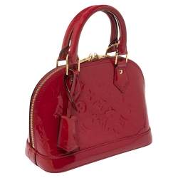 Pre Owned Louis Vuitton Indian Rose Monogram Vernis Alma BB Bag