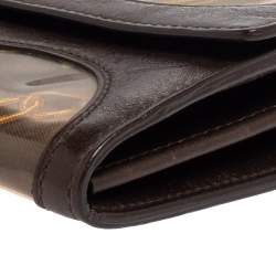 مملوكة مسبقًا محفظة لوي فيتون بورت موني مونوغرامي بنية إصدار محدود بدلاية 