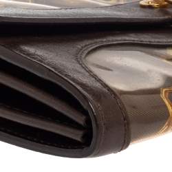 مملوكة مسبقًا محفظة لوي فيتون بورت موني مونوغرامي بنية إصدار محدود بدلاية 