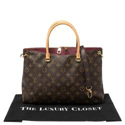 Pre Owned Louis Vuitton Aurore Monogram Canvas Pallas MM Bag