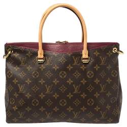 Pre Owned Louis Vuitton Aurore Monogram Canvas Pallas MM Bag
