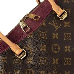 Pre Owned Louis Vuitton Aurore Monogram Canvas Pallas MM Bag