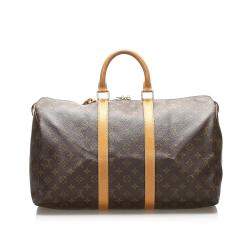 مملوكة مسبقًا Louis Vuitton Monogram Canvas Keepall 45 Bag