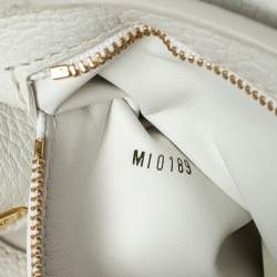 Pre Owned Louis Vuitton Snow White Taurillon Leather Capucines BB Bag