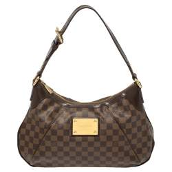 Louis Vuitton M56383 Monogram Thames GM Canvas Brown Shoulder Bag With  Invoice