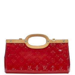Louis Vuitton Red Monogram Vernis Roxbury Drive Bag