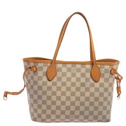 Louis Vuitton Damier Azur Canvas Neverfull PM Bag