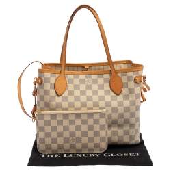 Louis Vuitton Damier Azur Canvas Neverfull PM Bag