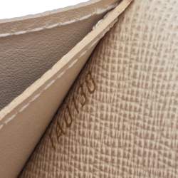 Pre Owned Louis Vuitton Beige Damier Azur Canvas Emilie Wallet