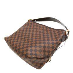 Louis Vuitton Brown Canvas Leather Delightful PM Shoulder Bag