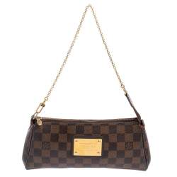 مملوكة مسبقًا حقيبة يد صغيرة لوي فيتون ايفا كانفاس آزور دامييه