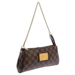 مملوكة مسبقًا حقيبة يد صغيرة لوي فيتون ايفا كانفاس آزور دامييه