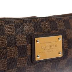 مملوكة مسبقًا حقيبة يد صغيرة لوي فيتون ايفا كانفاس آزور دا مييه