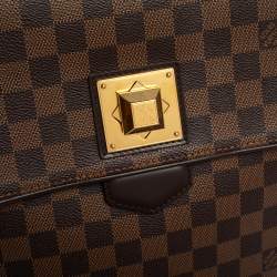 Pre Owned Louis Vuitton Damier Ebene Canvas Bergamo MM Bag