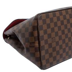 Pre Owned Louis Vuitton Damier Ebene Canvas Bergamo MM Bag
