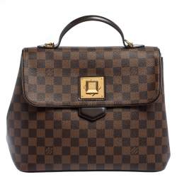 Pre Owned Louis Vuitton Damier Ebene Canvas Bergamo MM Bag