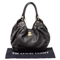 Pre Owned حقيبة لوي فيتون L جلد ماهينا مونوغرامي بني داكن