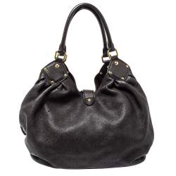 Pre Owned حقيبة لوي فيتون L جلد ماهينا مونوغرامي بني داكن