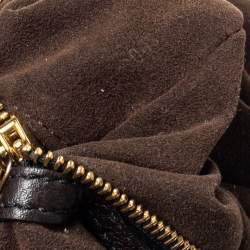 Pre Owned حقيبة لوي فيتون L جلد ماهينا مونوغرامي بني داكن