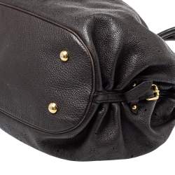 Pre Owned حقيبة لوي فيتون L جلد ماهينا مونوغرامي بني داكن