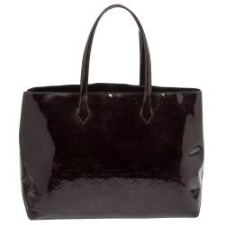 مملوكة مسبقًا Louis Vuitton Amarante Monogram Vernis Wilshire MM Bag