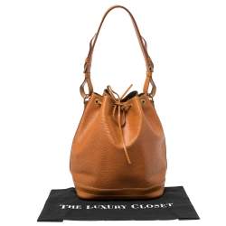 Pre Owned Louis Vuitton Cipango Gold Epi Leather Large Noe Bag