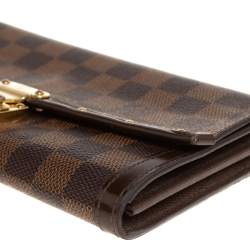 مملوكة مسبقًا Louis Vuitton Damier Ebene Coated Canvas And Leather Venice Wallet
