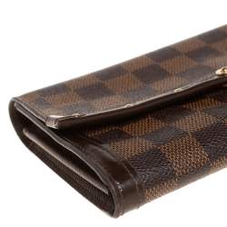 مملوكة مسبقًا Louis Vuitton Damier Ebene Coated Canvas And Leather Venice Wallet