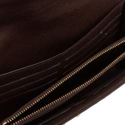 مملوكة مسبقًا Louis Vuitton Damier Ebene Coated Canvas And Leather Venice Wallet