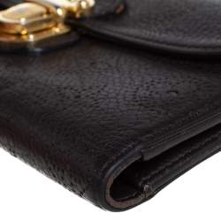 مملوكة مسبقًا Louis Vuitton Ebene Monogram Mahina Leather Amelia Wallet