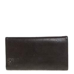 مملوكة مسبقًا Louis Vuitton Ebene Monogram Mahina Leather Amelia Wallet