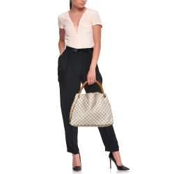 Pre Owned Louis Vuitton Damier Azur Canvas Artsy MM Bag