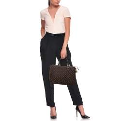 مملوكة مسبقًا Louis Vuitton Fusain Monogram Idylle Canvas Speedy 30 Bag